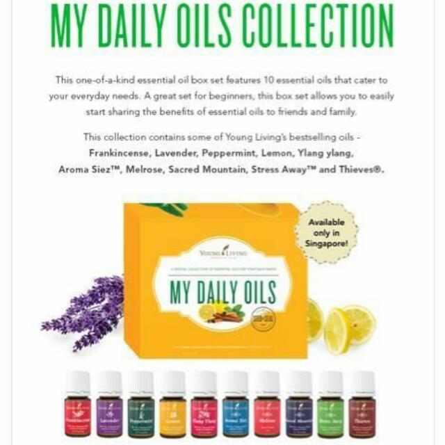 Young Living My Daily Oils Collection Health Beauty On Carousell