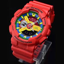 CASIO G Shock GA110FC 1A GA 110FC 1A Crazy Colors RED Ana Digi