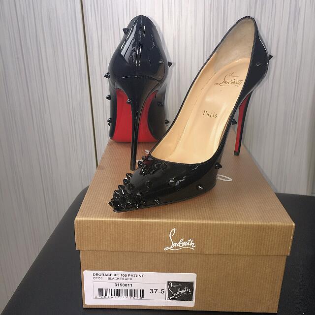 Christian Louboutin Degraspike Vernis Women s Fashion Footwear Loafers on Carousell