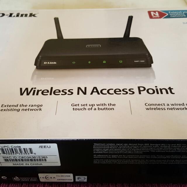 DLink Wireless N Access Point, Computers & Tech, Parts & Accessories