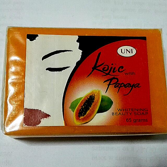 Papaya + Kojic acid Bar Soap, Health & Beauty on Carousell