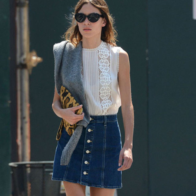 Topshop button front skirt sale