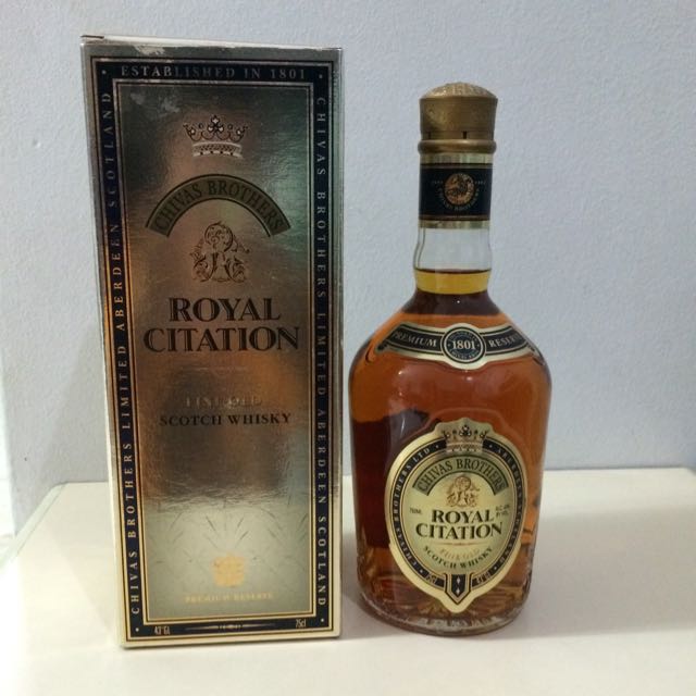 Chivas Brothers Royal Citation Fine Old Scotch Whisky 750ml 43 Alc Everything Else On Carousell
