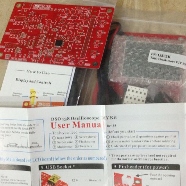 DSO 138 Oscilloscope Training DIY Kit, Electronics on Carousell