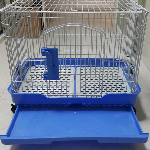 Rabbit cage with hotsell tray