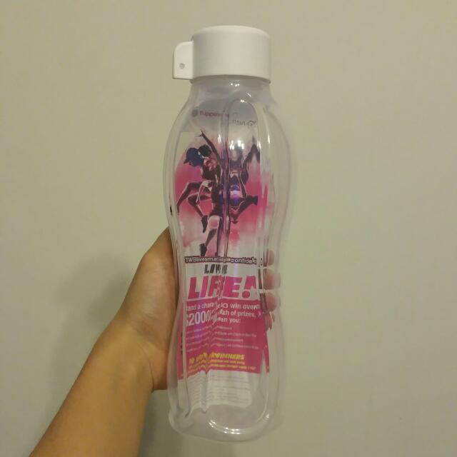 Bn Tupperware Transparent Eco Natural Water Bottle 750ml