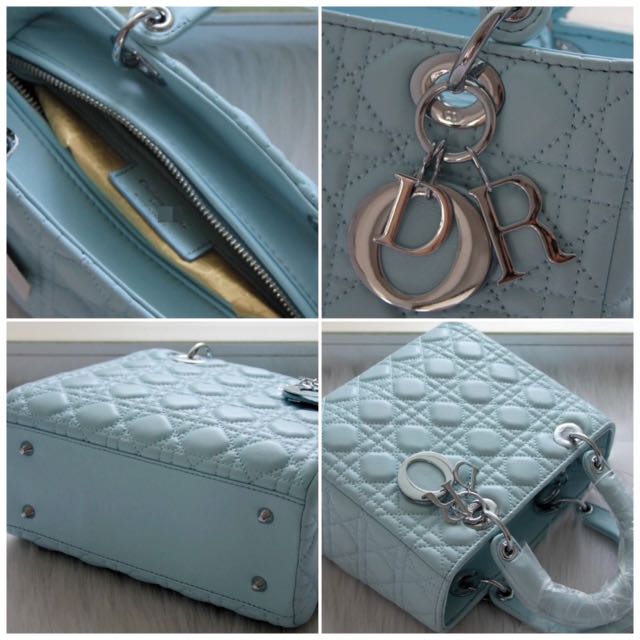 Dior baby Blue Lady Dior Handbag at 1stDibs  lady dior baby blue, baby  blue dior bag, dior baby blue bag