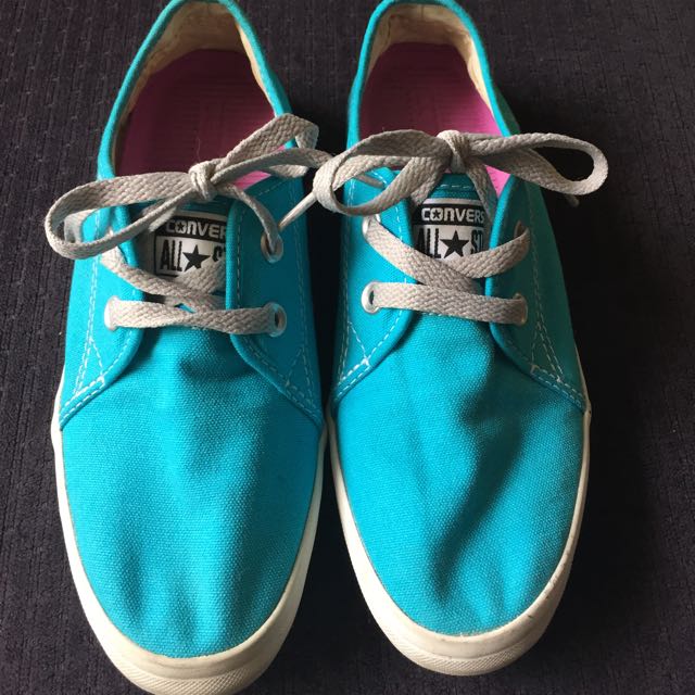 converse light blue sneakers