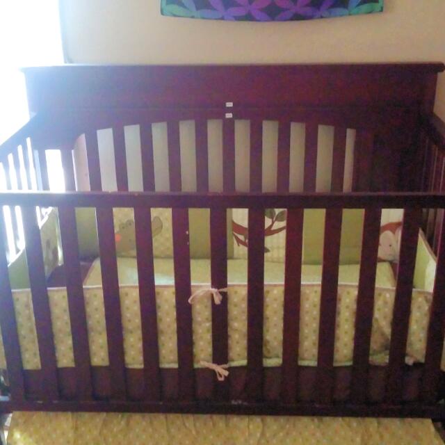 Graco Baby Crib 4 In 1 Mattress And Bedding Babies Kids On