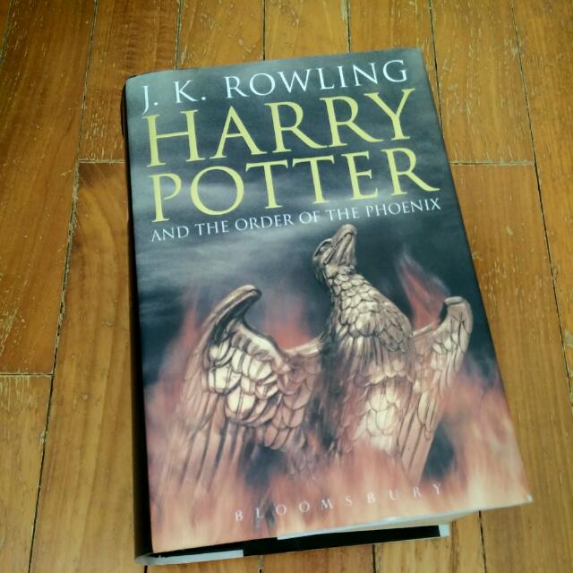 Harry Potter And The Order Of The Phoenix By J K Rowling Book 5 Adult Cover Books Stationery On Carousell