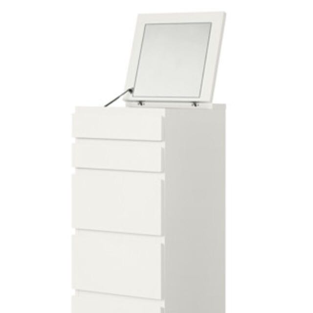 Ikea Malm Chest Of Drawers With Mirror Dressing Furniture On