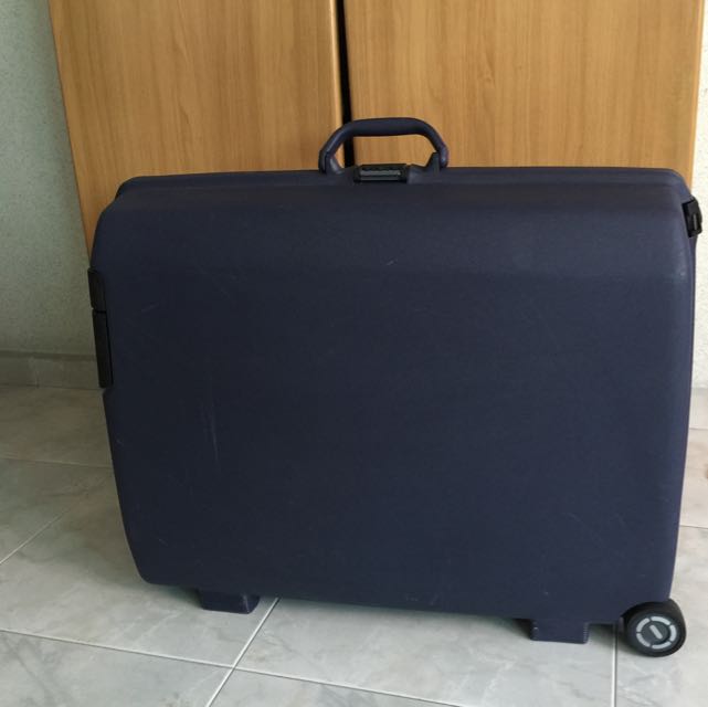 samsonite blue hard case