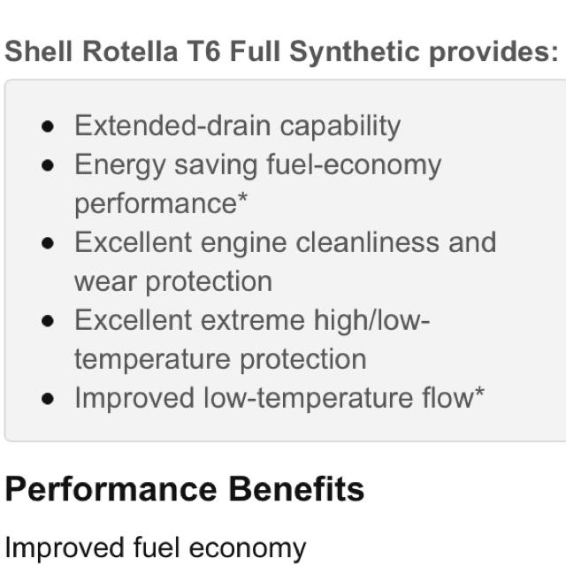 Shell Rotella (550019921) T6 5W40 Full Synthetic, Heavy Duty Diesel