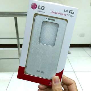 LG G2 原廠翻頁式視窗保護殼/翻蓋保護套