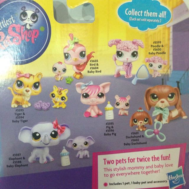 Lps dachshund mommy and baby on sale
