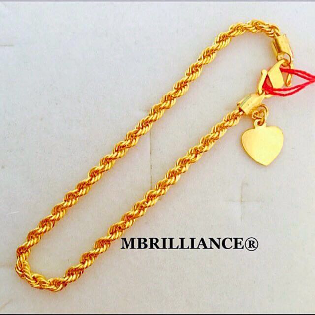 Statement Jewelry Rope Bracelet with Heart