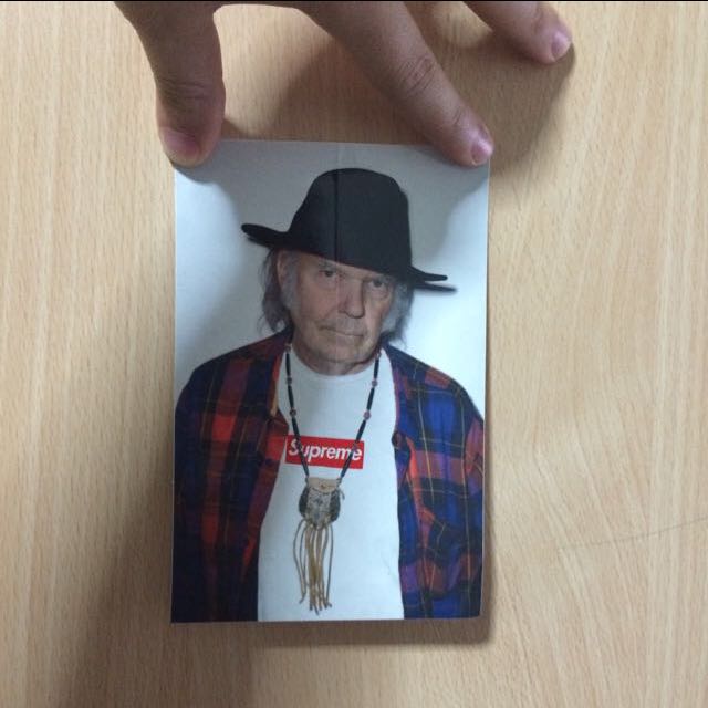 Supreme neil young sticker
