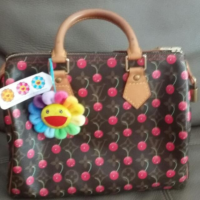 FINAL SALE brand new Takashi Murakami Flower Bag Charm Great For Louis  Vuitton Bag