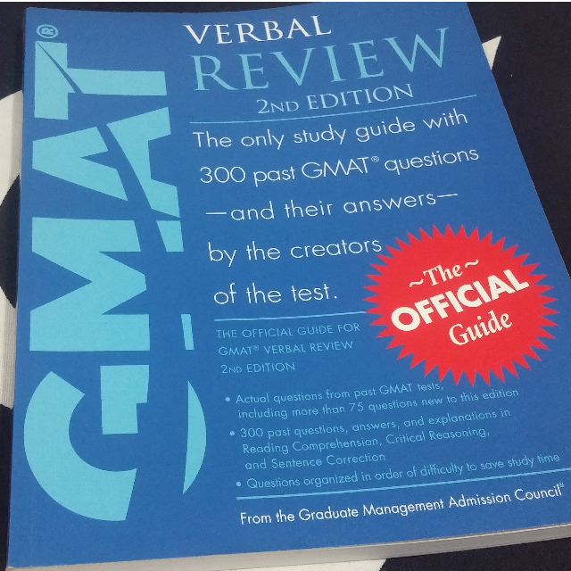 The Official Guide For Gmat Verbal Review 2nd Edition Books