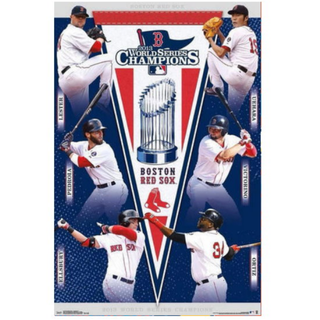 MLB波士頓紅襪Boston Red Sox 2013 冠軍原版海報60*90公分(Uehara.Lester,Ellsbury.Ortiz. Victorino.Pedroia)