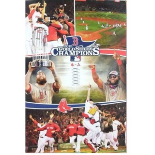 MLB波士頓紅襪Boston Red Sox 2013 冠軍原版海報慶功版(Uehara.Lester,Ellsbury.Ortiz. Victorino.Pedroia)
