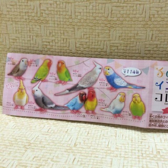 日本系列扭蛋玄鳳太陽鳥肉雞卡妹白面黑牛鸚鵡鳥含蛋殼跟蛋紙 玩具在旋轉拍賣