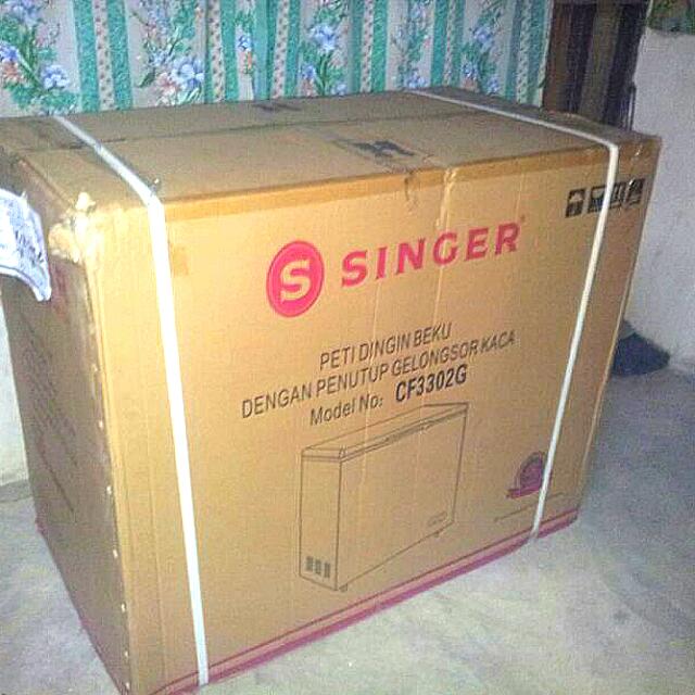 Chest Freezer 310 Liter Jenama SINGER, TV & Home Appliances, Kitchen