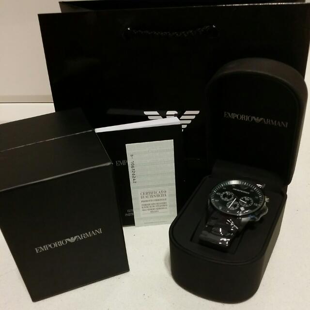 Emporio Armani Men s Sportivo Chronograph AR5922 Watch Mobile Phones Gadgets Wearables Smart Watches on Carousell
