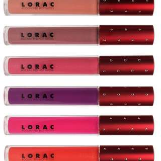 Lorac Rockin' Red Hot Lip Gloss In 4 Colors [BN]