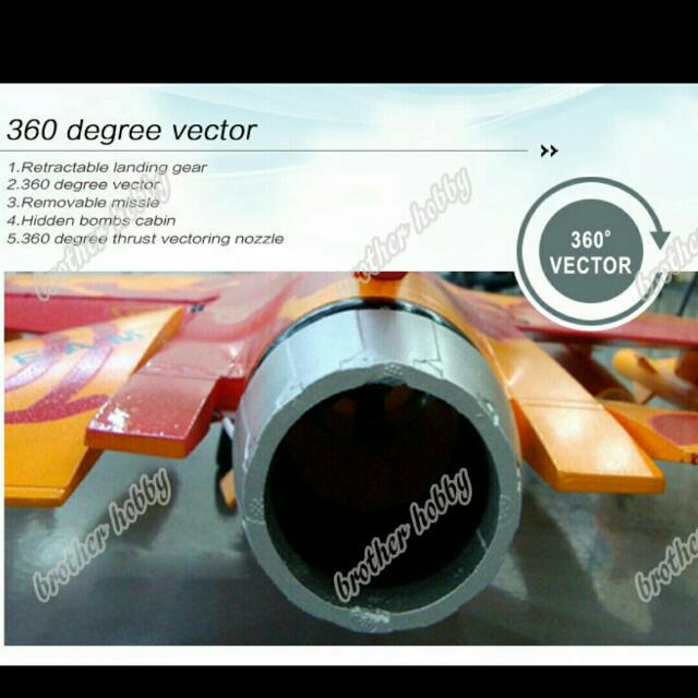 RC Brand new SKy Flight " Fighting Falcon " Orange F16 70mm ducted fan