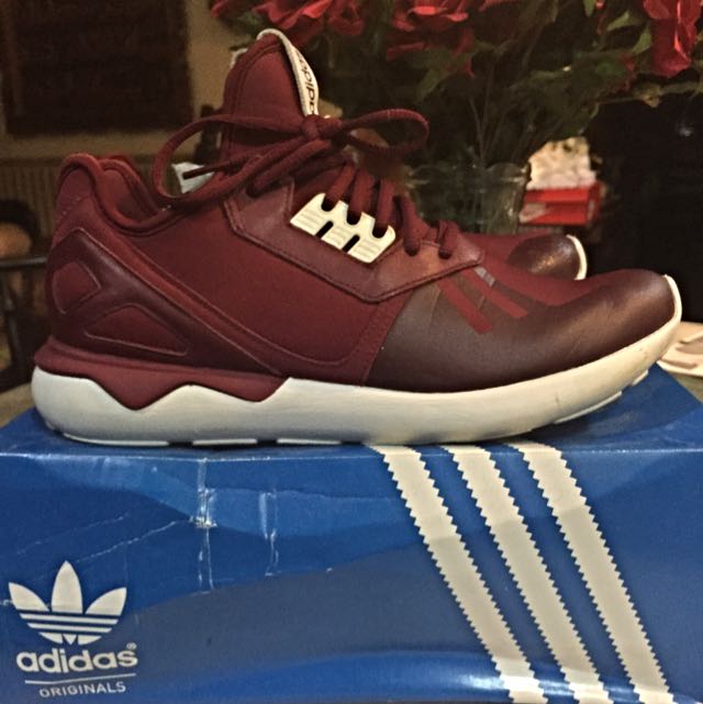Adidas Tubular Runner maroon Men s Fashion Footwear Sneakers