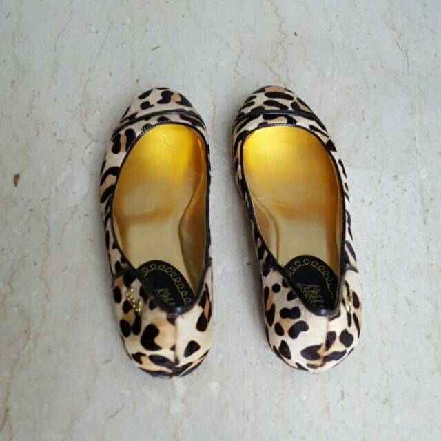Coach cheap leopard flats