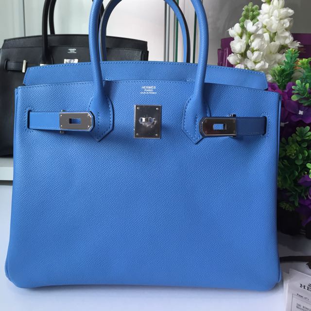 Hermès Birkin 30 Bleu Paradis Epsom Palladium Hardware