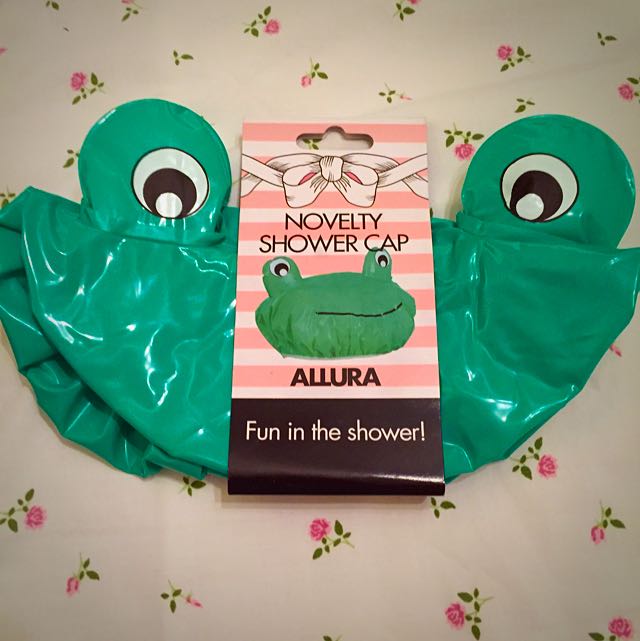frog shower cap