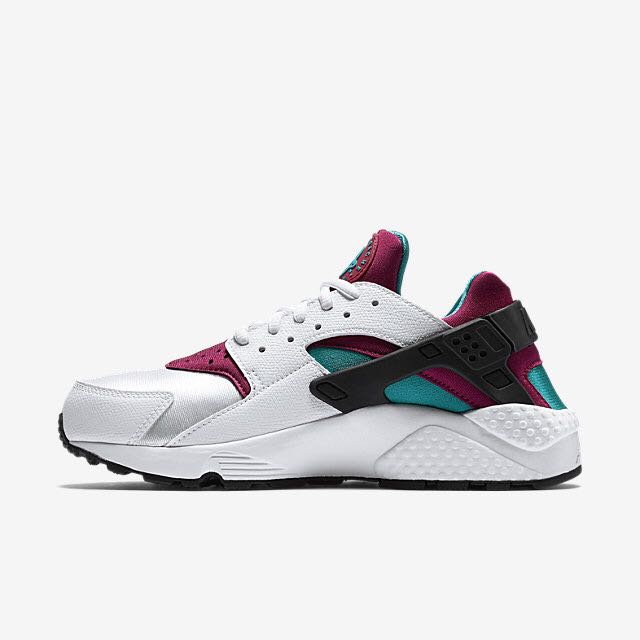 Nike Air Huarache Women White Sport Fuchsia Summit White Radiant Emerald