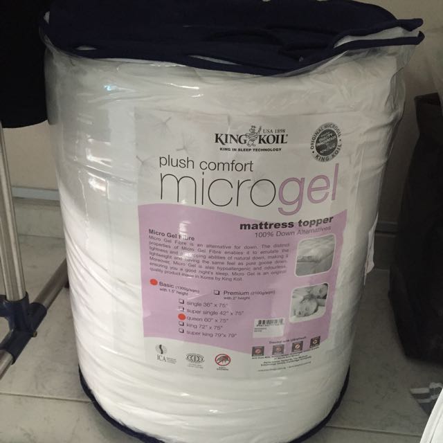 Bn King Koil Microgel Mattress Topper Queen Size Furniture Home Living Furniture Bed Frames Mattresses On Carousell Bn King Koil Microgel Mattress Topper Queen Size Furniture Home Living Furniture Bed Frames Mattresses On Carousell