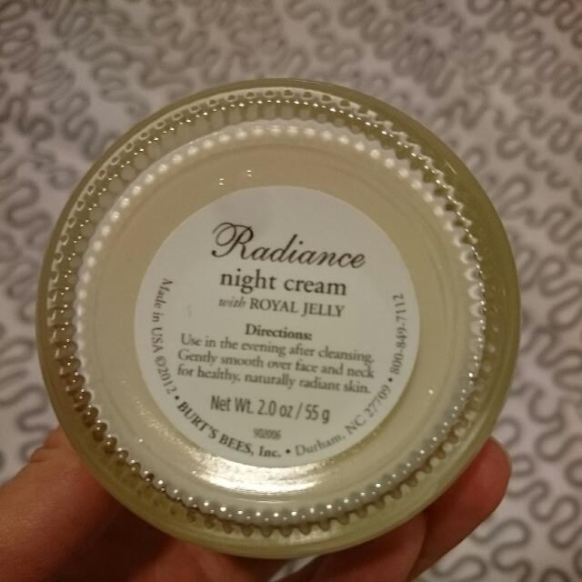 burt's bees radiance night cream