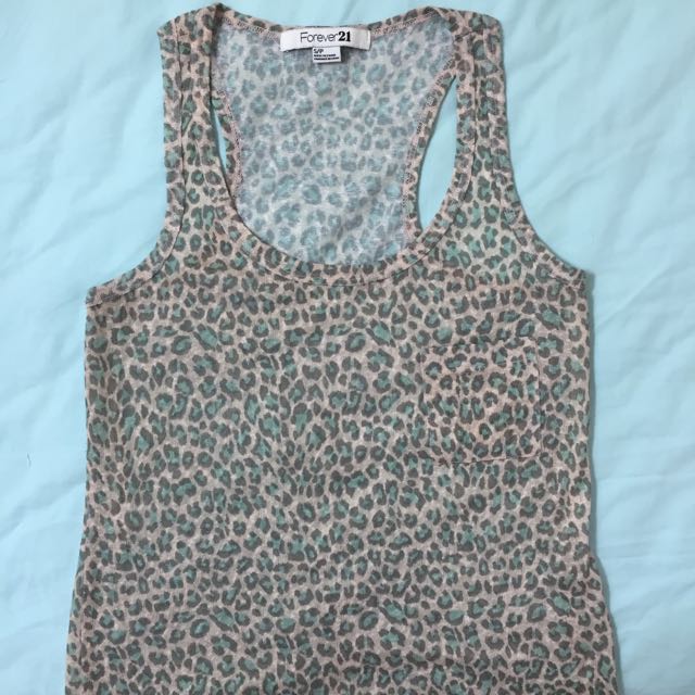 Forever 21 Leopard Print Tank Top 