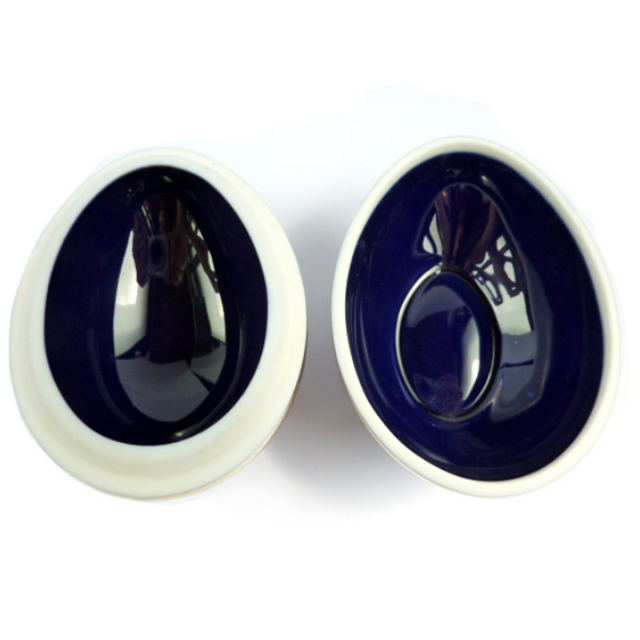 Vintage Limoges Blue Porcelain Fragonard Egg Box, Hobbies & Toys