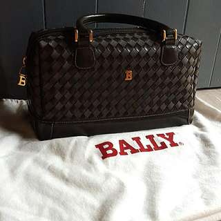 AUTHENTIC BALLY WEAVE LEATHER BAG