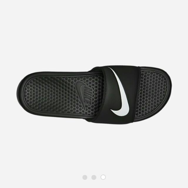 benassi swoosh slides