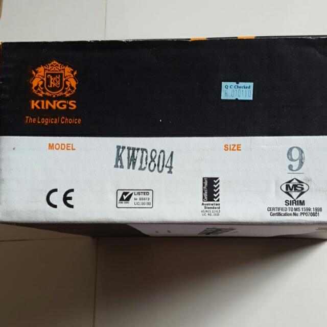 RESERVED BNIB Kings Safety Boots MODEL KWD804, Men's Fashion, Footwear