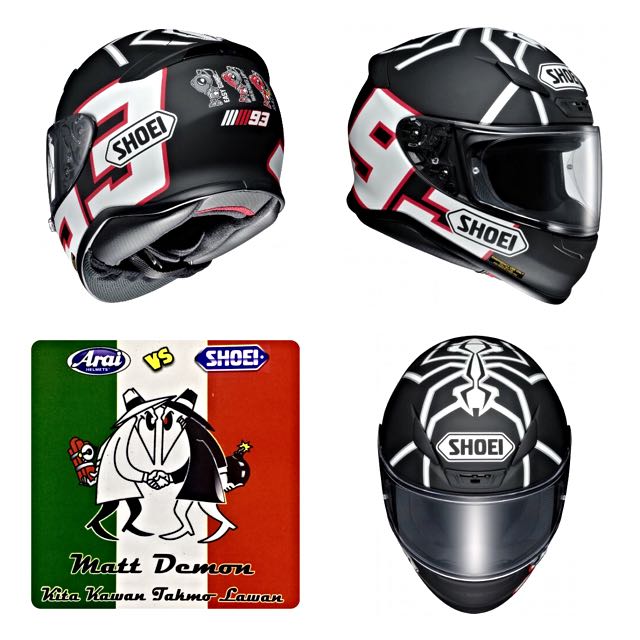 Shoei Z7 Marquez Black Ant Cars on Carousell