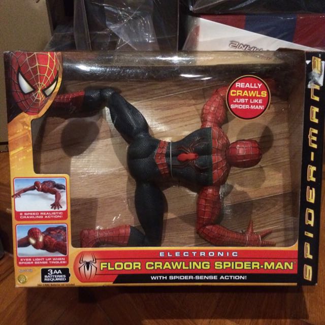 crawling spiderman toy