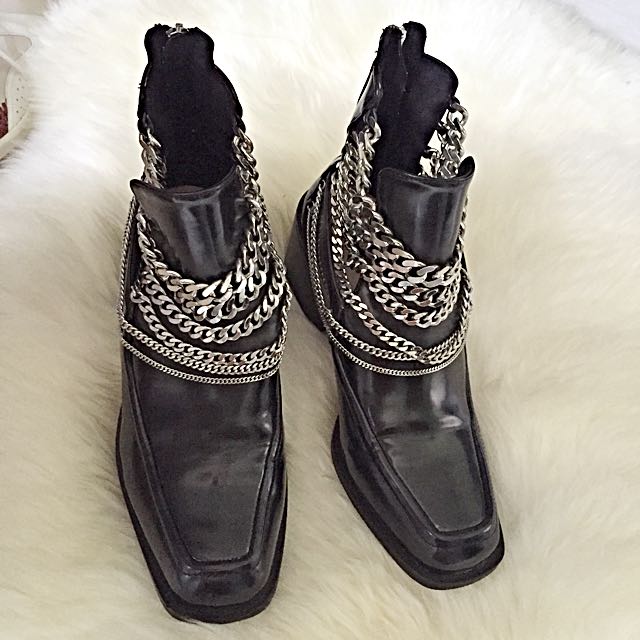 chanel inspired boots