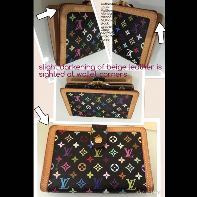 Louis Vuitton Wallet Portefeuille Viennois Black Mini Bifold Clasp Ladies  Monogram Multicolor M92988 Auction