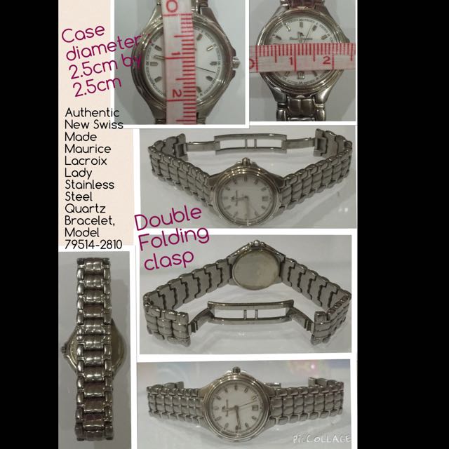 RESERVED Authentic New Swiss Made Maurice Lacroix Lady Stainless Steel Quartz Bracelet Model 79514 2810