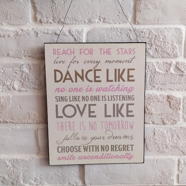 Sold Out Vintage Metal Tin Wall Art Life Quote Furniture On Carousell