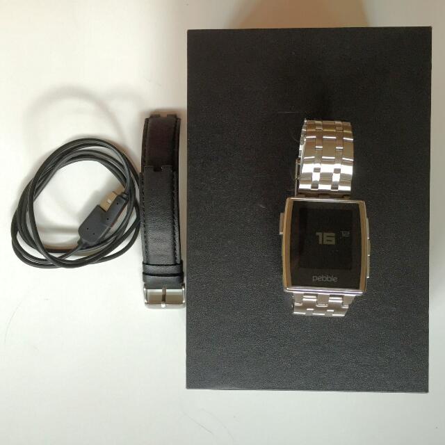 Pebble Steel w Steel Connect Men s Fashion Watches