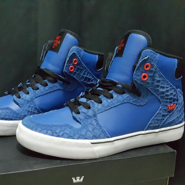 Pre loved Limited Supra Vaider Royal Orange Mid Shoes Men s